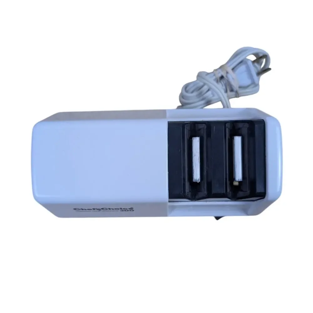 Chefs Choice Diamond Hone 2 Stage‎ Electric Knife Sharpener Model 300 Used USA